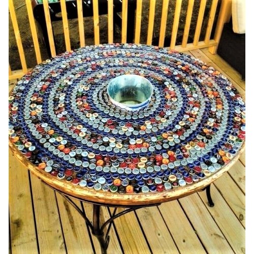 Clear resin outlet table top